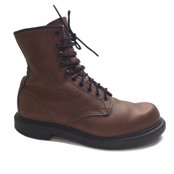 Red Wing Supersole 8” Soft Toe Brown Leather Lace-Up Boots Men’s Size 8.5